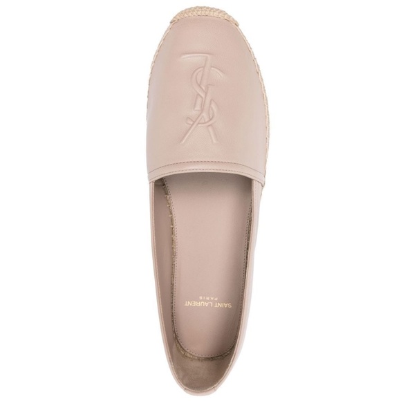 Saint Laurent Debossed-Logo Espadrilles, Size 37.5 - Picture 1 of 8